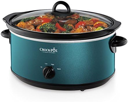 Crock-Pot 7 Quart Manual Slow Cooker – Turquoise O4OV