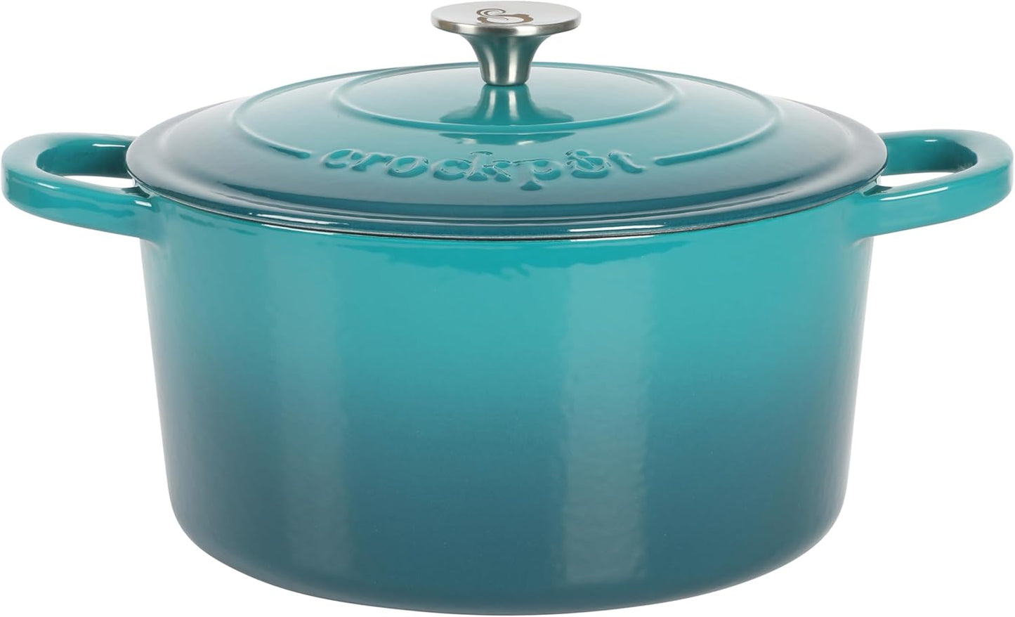 Crock-Pot 3 Quart Enameled Cast Iron Dutch Oven – Aqua 2V3P