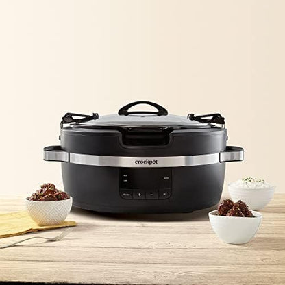 Crock-Pot Thermoshield 6 Quart Slow Cooker with Carry Handles UMS8