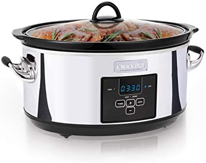 Crock-Pot 7 Quart Programmable Slow Cooker – Polished Platinum RQUT