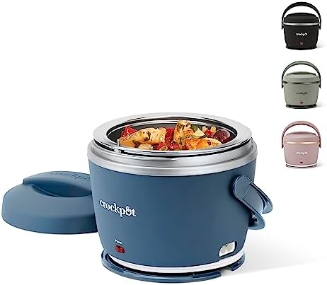Crock-Pot Electric Lunch Box Food Warmer 20oz – Faded Blue 5Q4F