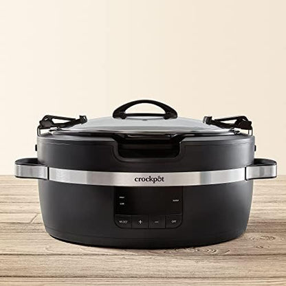 Crock-Pot Thermoshield 6 Quart Slow Cooker with Carry Handles UMS8