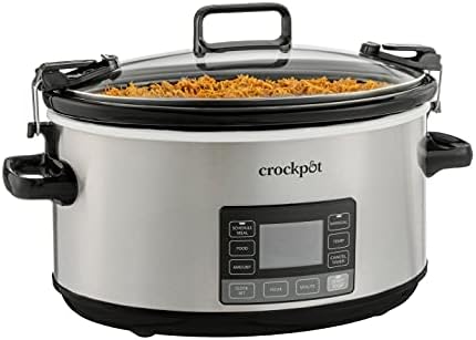 Crock-Pot 7 Quart Portable Programmable Slow Cooker with Timer 8ZKV