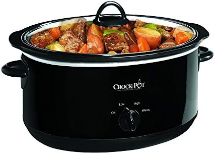 Crock-Pot 8 Quart Manual Slow Cooker – Black 0O1J