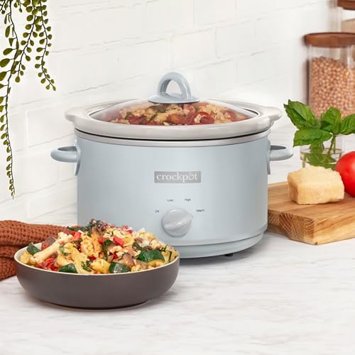 Crock-Pot 4.5 Quart Manual Slow Cooker – Macaroon Blue 4CRG