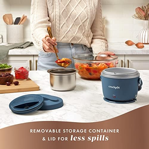 Crock-Pot Electric Lunch Box Food Warmer 20oz – Faded Blue 5Q4F
