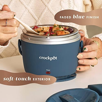 Crock-Pot Electric Lunch Box Food Warmer 20oz – Faded Blue 5Q4F