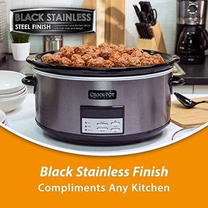 Crock-Pot 8 Quart Programmable Slow Cooker with Auto Warm PBLW