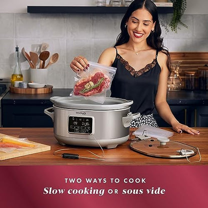 Crock-Pot 7 Quart Programmable Cook & Carry Slow Cooker F6AG