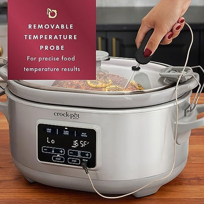 Crock-Pot 7 Quart Programmable Cook & Carry Slow Cooker F6AG