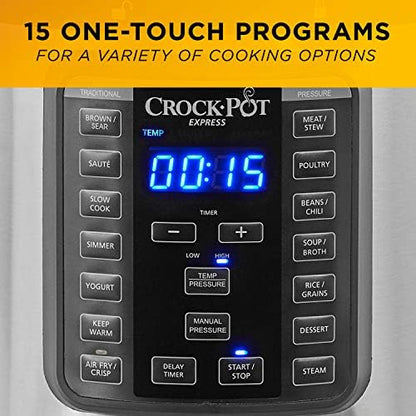 Crock-Pot Express Crisp 8 Quart 10-in-1 Pressure Cooker ZFLF