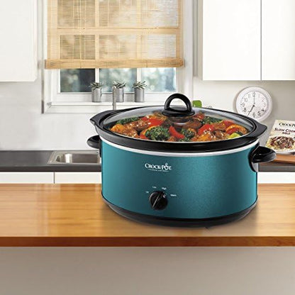 Crock-Pot 7 Quart Manual Slow Cooker – Turquoise O4OV