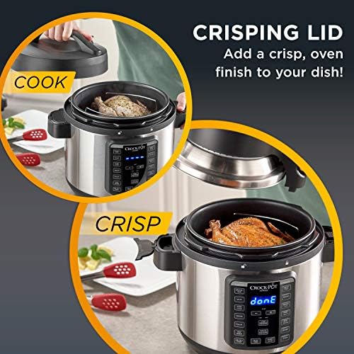Crock-Pot Express Crisp 8 Quart 10-in-1 Pressure Cooker ZFLF
