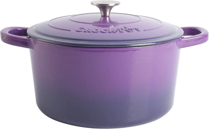 Crock-Pot 3 Quart Enameled Cast Iron Dutch Oven – Aqua 2V3P