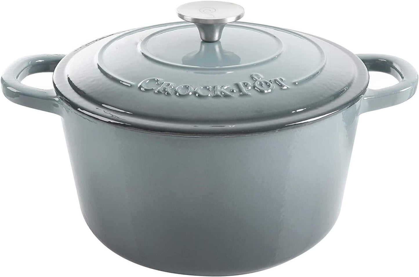 Crock-Pot 3 Quart Enameled Cast Iron Dutch Oven – Aqua 2V3P