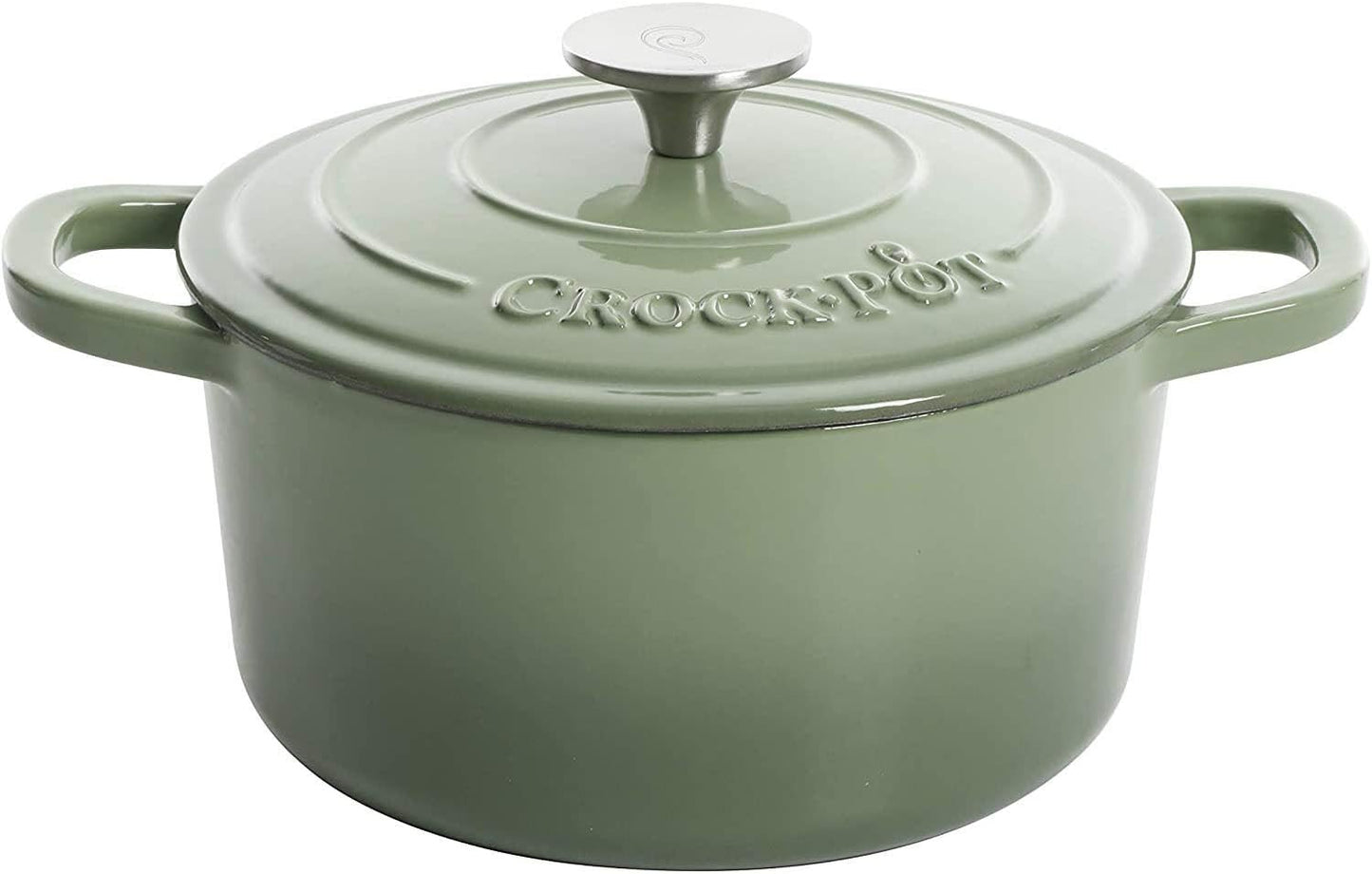 Crock-Pot 3 Quart Enameled Cast Iron Dutch Oven – Aqua 2V3P
