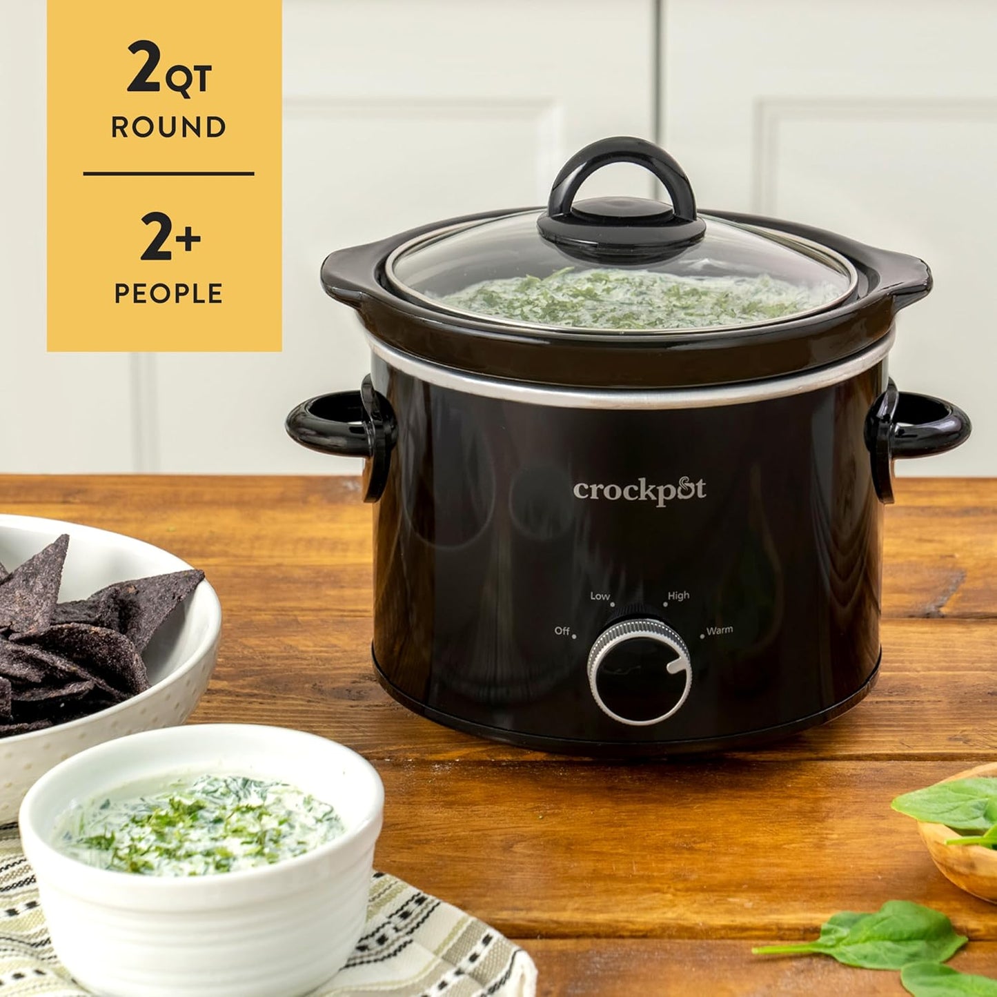 Crock-Pot 2 Quart Mini Slow Cooker – Classic Compact Cooker 1JER