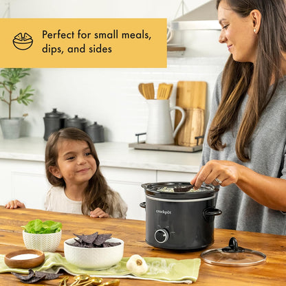 Crock-Pot 2 Quart Mini Slow Cooker – Classic Compact Cooker 1JER